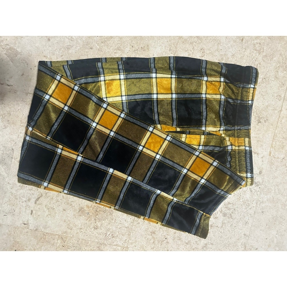 Dogg Supply by Snoop Dogg Sz Small Yellow Plaid Flannel Pajama Pants